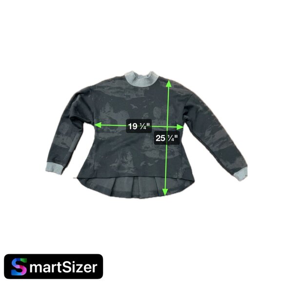 Nike Dri-Fit Long Sleeve Mock Neck Camouflage Peplum Pullover Sweatshirt Sz Smal - Picture 7 of 9